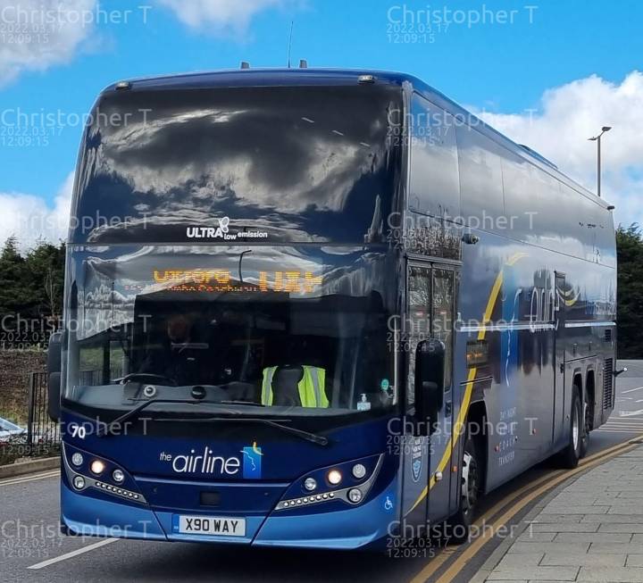 Image of Oxford Bus Company vehicle 70. Taken by Christopher T at 12.09.15 on 2022.03.17
